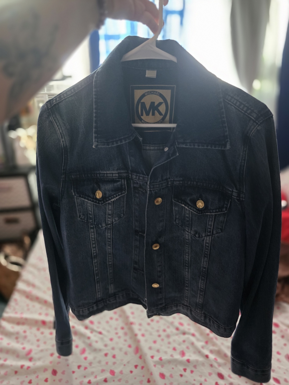 Michael Kors Women's Dark Blue Denim Jacket